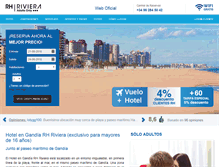 Tablet Screenshot of hotelrhriviera.com